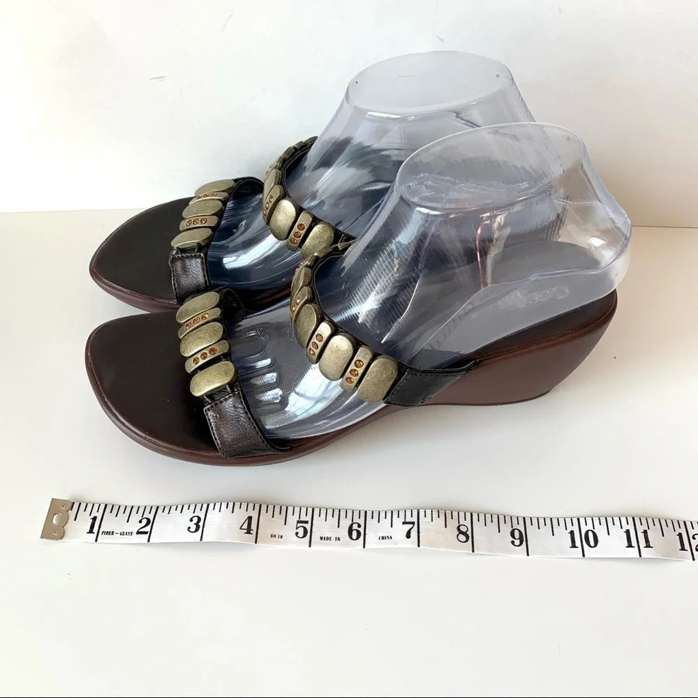 COCONUTS “Mojo” Embellished Wedge Sandals—SZ. 8.5